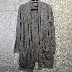 Barefoot Dreams Gray Cozy Chic Lite Open Front Cardigan Womens S Warm Soft Layer